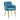 Light Blue Velvet Angular Dining Chair