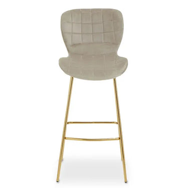 Warton Mink Velvet Bar Chair