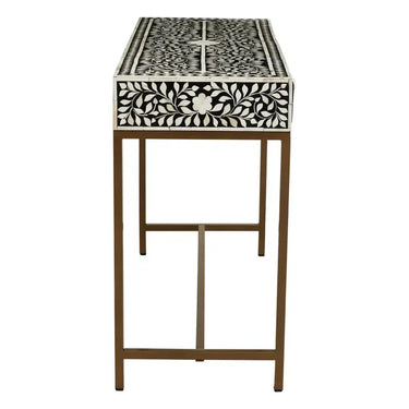 Console Table With Gold Finish Legs