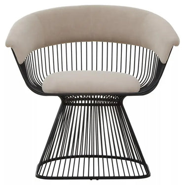 Vogue Mink and Black Velvet Chair
