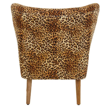 Leopard Print Velvet Chair