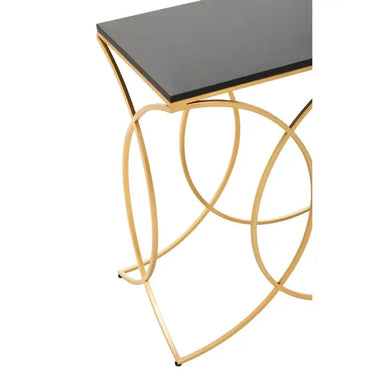 Black and Gold Console Table