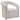 Ivory Boucle Statement Chair