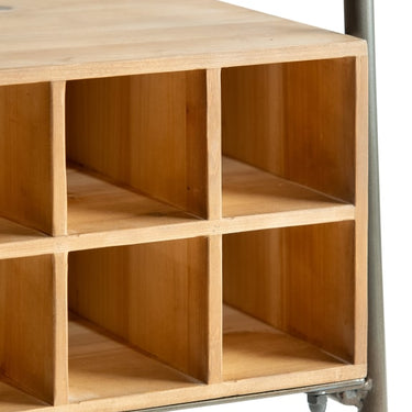 Metal & Wood Bar / Shelving Unit