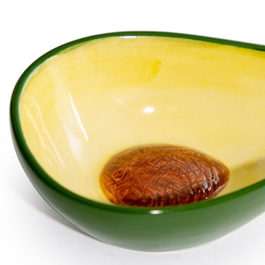 CERAMIC AVOCADO STORAGE BOWL