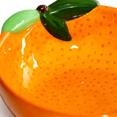 CERAMIC ORANGE STORAGE BOWL