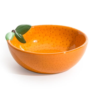 CERAMIC ORANGE STORAGE BOWL