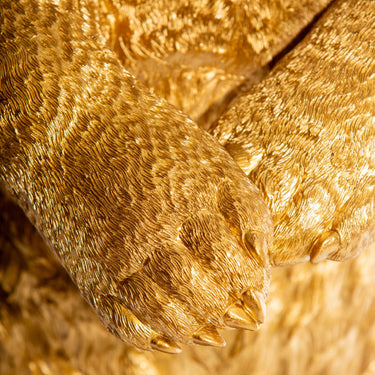 Gold Standing Bear Floor Lamp