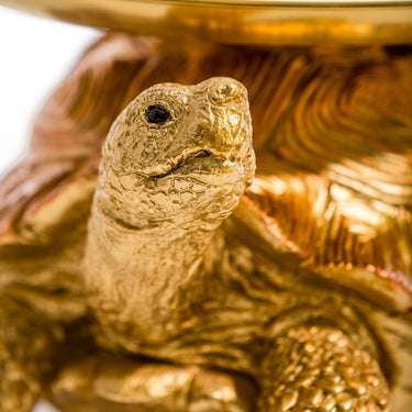 Gold & Bronze Tortoise w/ Gold Tray