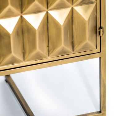 Industrial Gold 3 Door Large Metal Sideboard