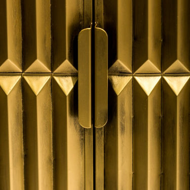 Industrial Gold 2 Door Metal Side Cabinet