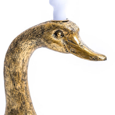 Gold Duck Head Candle Holder