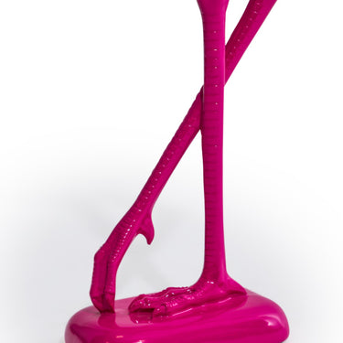 Electric Pink Standing Flamingo Figure