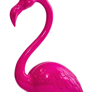 Electric Pink Standing Flamingo Figure