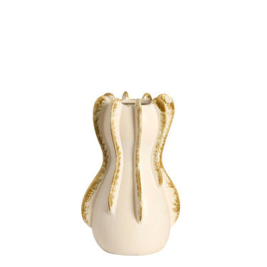 Magome Ceramics Cream Olive Green Vase
