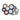 Set of 36 Blue/Red/Green With Gold Inner Frame Convex Mirrors