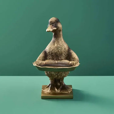 Gold Duck Card Holder