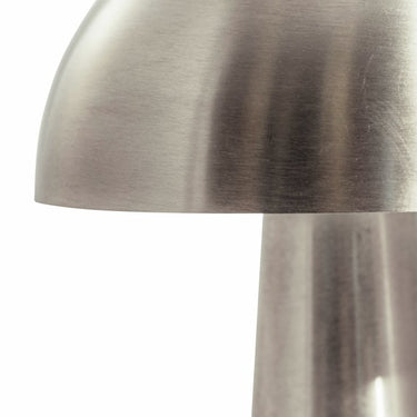 Brushed Steel Mushroom Table Lamp