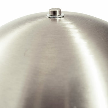 Brushed Steel Mushroom Table Lamp