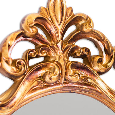 Gold Ornate Baroque Oval Wall Mirror