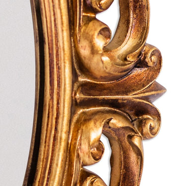 Gold Ornate Baroque Oval Wall Mirror