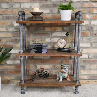 3 Shelf Steel Pipe Display Cabinet