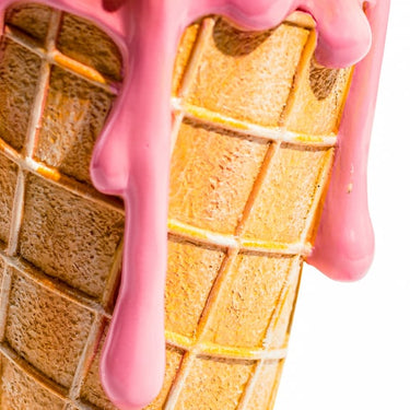 Melting Ice Cream Cone Side Table Glass Top