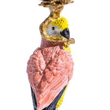 Ornate Parrot Candle Holder