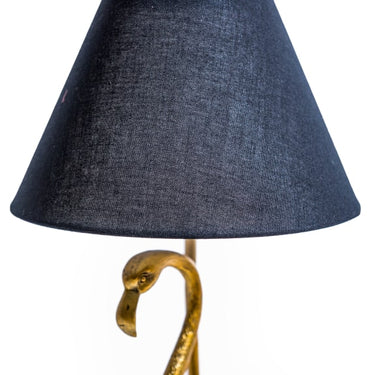 Gold Flamingo Lamp w/ Black Shade
