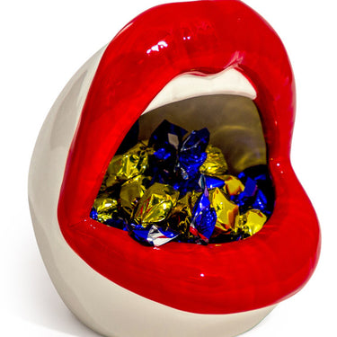 Red Lips Storage Jar