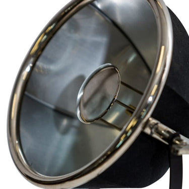 Black and Nickel Large Tripod Table Lamp