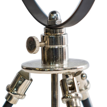 Black and Nickel Large Tripod Table Lamp