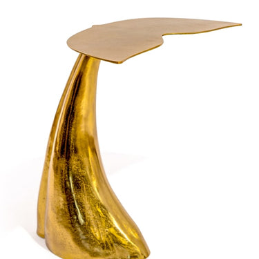 Gold Whale Tail Side Table