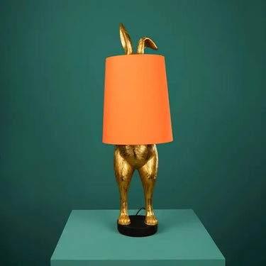 Gold/Orange Bunny Table Lamp