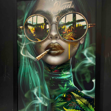 Ganja Doll Framed Wall Art