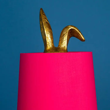 Gold/Magenta Bunny Table Lamp