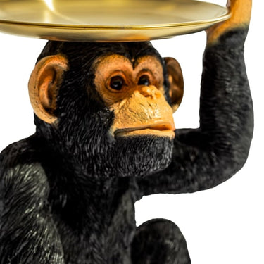 Monkey Holding Gold Tray