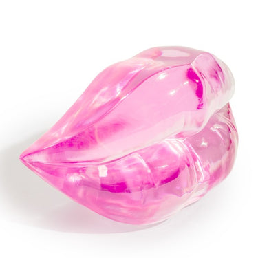 Translucent Pink Lips Ornament / Paperweight
