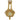 Gold Wall Hanging Ornate Bow Clock