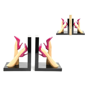 Pair of High-Heeled Legs Bookends