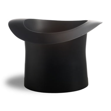 Matt Black Aluminium Top Hat Ice Bucket