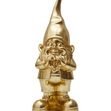 Gold Heart Hands Gnome