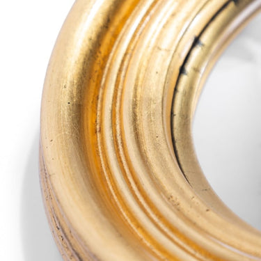 Round Gold 25cm Convex Mirror
