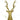 Gold Stag Head Candle Holder