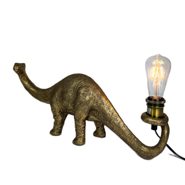 Gold Brontosaurus Table Lamp