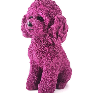 Purple Poodle Ornament