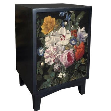 Boho Floral Bedside Table