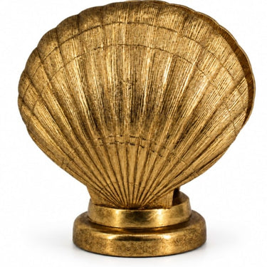 Large Gold Shell Table Lamp
