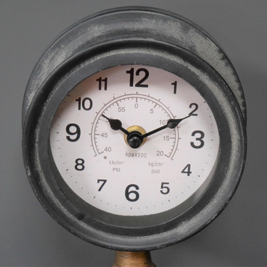 Rustic Metal Pipe Clock