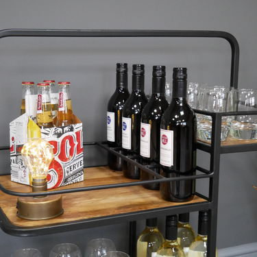 Industrial Wine Trolley